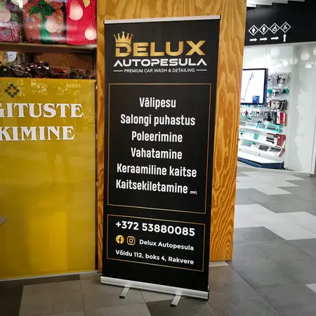 Tarvas Print – Ettevõtte reklaamiga Roll-Up stend